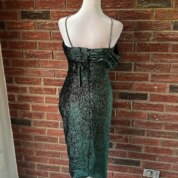 Lavish Alice Crystal-Strap Velvet Mini-Dress Size 6 NWT - Picture 6 of 6